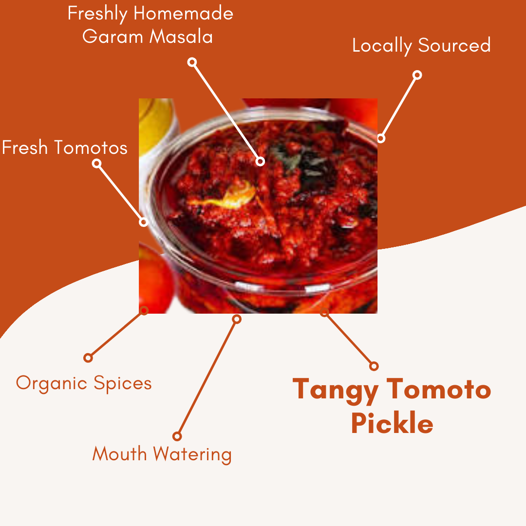 Spicy Tangy Tomato Pickle