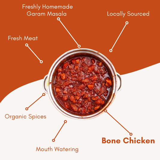 Andhra Style Chicken Pickle (With Bone)